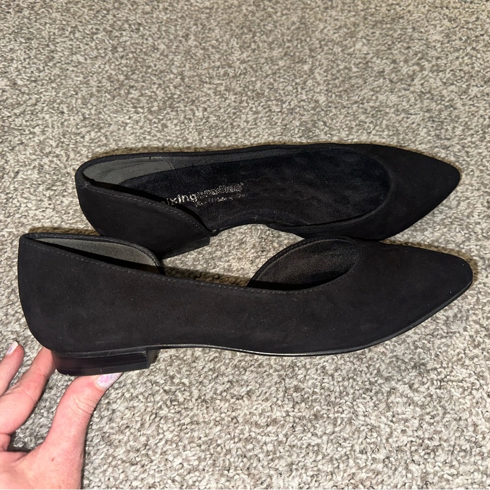 Cashmere black flats